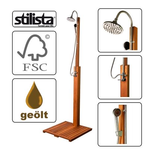 Douche En Bois Exterieure : DOUCHE pour l’ext?rieur en bois exotique Douche En Bois Exterieure : DOUCHE pour l’ext?rieur en bois exotique