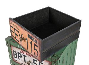 Commode vintage 3 tiroirs, style vieux container industriel