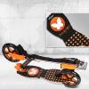Trottinette design, pliable, orange et noir