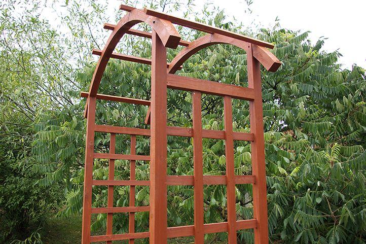 Gazebo En Bois Massif : de cercle en bois massif avec 2 bacs ? fleurs pergola en bois massif Gazebo En Bois Massif : de cercle en bois massif avec 2 bacs ? fleurs pergola en bois massif