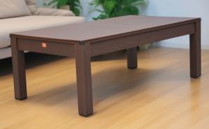 BILLARD anglais/français/ping-pong, MARRON, avec plateau table, 215 cm