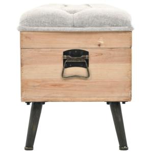 Banc, coffre de rangement bois 120 cm, vintage.