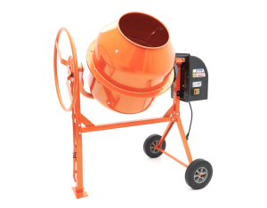 Bétonnière Électrique 200 Litres XXL 800W sur Roues – Cuve Acier Robuste