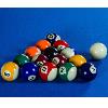 BILLARD type PRO 8Ft, Bois noir, tapis bleu