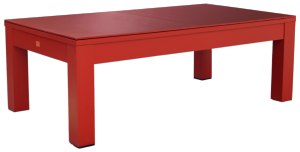 BILLARD 8 Ft bois massif rouge, ardoise avec plateau table, LUCIFER