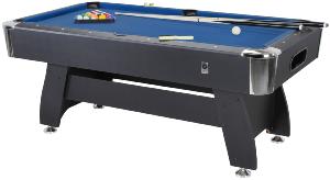 BILLARD type PRO 6 Ft, Noir, 3 coloris de tapis