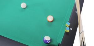 BILLARD type PRO 6 Ft, Noir, tapis vert