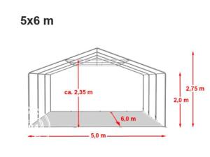 CHAPITEAU RUBIS en PVC, 500 gr/m², ignifugé