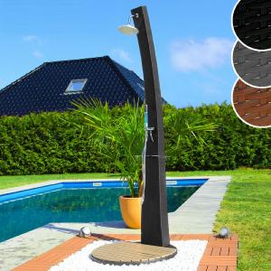 DOUCHE de jardin, éclairage LED et multimédias, noir