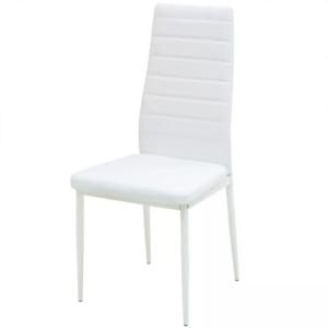 Ensemble table et 4 chaises blanc, pour cuisine