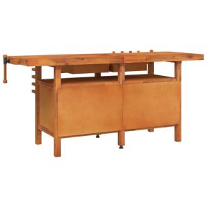 ETABLI menuiserie, en bois, 195 cm, avec rangement