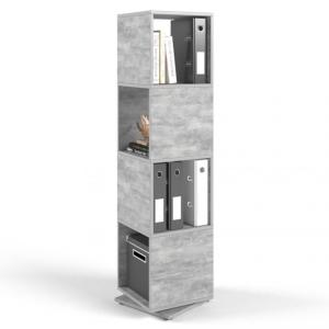 ETAGERE pivotante, 145 cm, gris béton