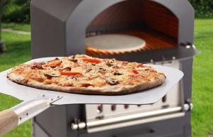 FOUR à pizzas, acier inoxydable, bois ou charbon