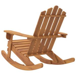 Fauteuil à bascule, type rocking Chair, acacia massif