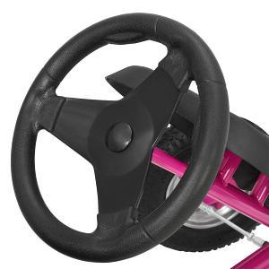 KART VOITURE à pédales 190 cm, vert ou rose