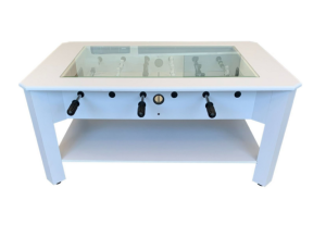 BABY FOOT, 2 en 1 table basse, couleur blanc