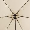 Parasol Aluminium solaire, 24 leds, 270 cm, 2 coloris