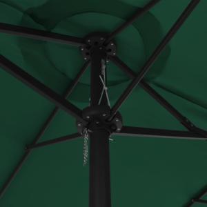 PARASOL géant Aluminium, 270 x 460 cm, vert