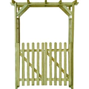 PERGOLA en bois, 200 x 150 cm, avec portillons  