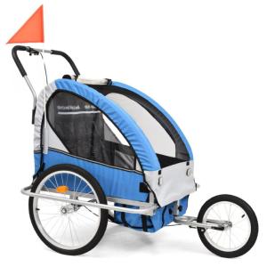 REMORQUE/ jogger à vélo 2 pers, 3 coloris