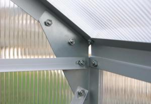 SERRE de JARDIN, aluminium et polycarbonate, 7.75 m²