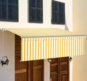 STORE BANNE 400 x 300 cm avec auvent, 5 coloris, motorisé