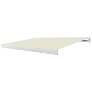 STORE BANNE coffre intégral 5 x 3 M motorisé, blanc, beige