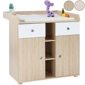 Table à langer bébé en bois, avec commode intégrée