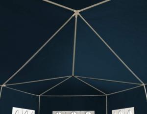 CHAPITEAU 9 x 3 m, toile bleu