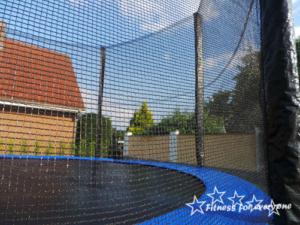 TRAMPOLINE 250 à 460 cm, complet avec échelle et housse hivernale