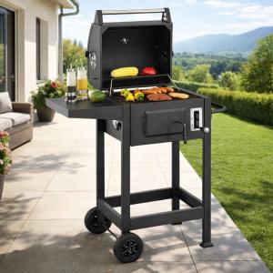 Barbecue à Charbon Compact Dakota avec Couvercle, Thermomètre et Housse