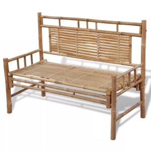 Banc de jardin 120 cm, en bambou