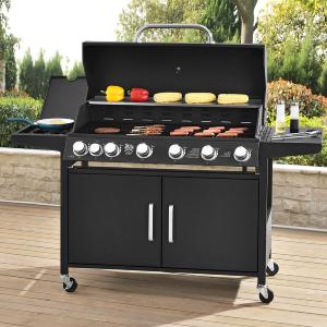 BARBECUE INDIANA, 7 brûleurs, surface cuisson XXL, avec housse de protection