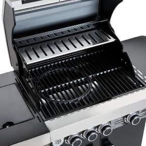 BARBECUE de luxe INOX 4 brûleurs, noir