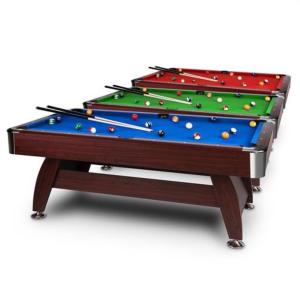 BILLARD PROFESSIONNEL 8Ft, 245 cm, tapis 3 coloris