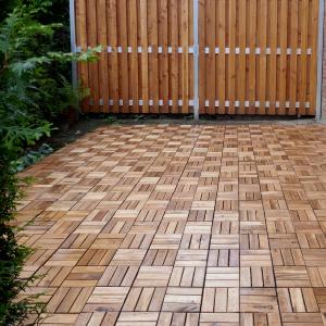 DALLES 30 x 30 cm terrasse en bois exotique