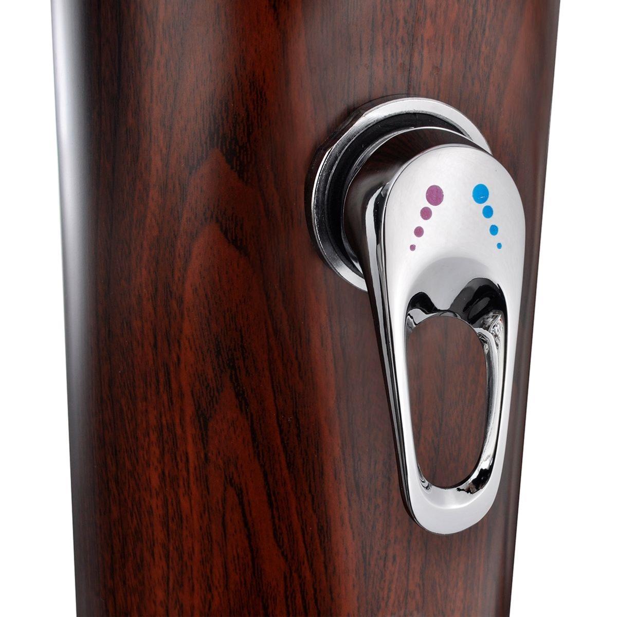 DOUCHE imitation bois solaire, eau chaude ou froide