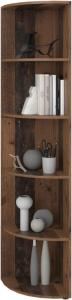 ETAGERE d'angle, 180 cm, bois, coloris chêne antique