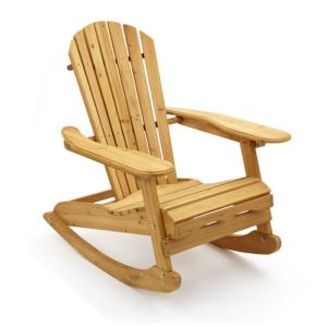 Fauteuil à bascule ALABAMA, type rocking Chair en bois 