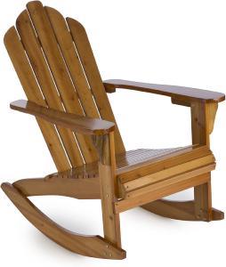 Fauteuil à bascule UTHA, type rocking Chair en bois massif