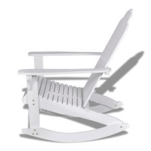 Fauteuil à bascule ALASKA, rocking Chair bois blanc