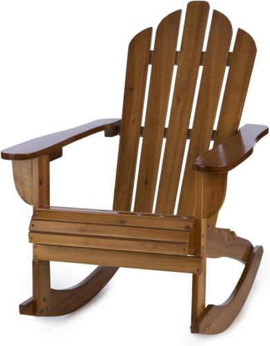 Fauteuil à bascule UTHA, type rocking Chair en bois massif