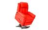 FAUTEUIL inclinable, massant et chauffant, électrique en cuir rouge, REDCOOL3