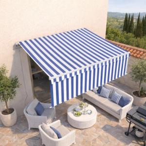 STORE BANNE 350 x 250 cm avec auvent 120 cm, motorisé, 5 coloris