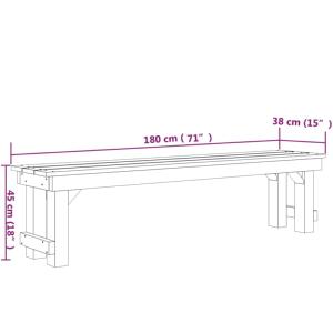 TABLE pique-nique bois massif 200 cm, avec bancs