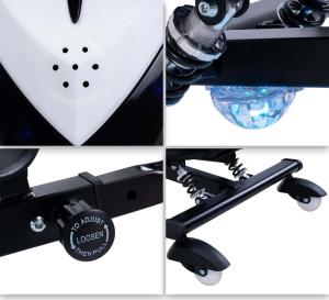 TROTTINETTE DRIFT électrique blanche, 250 W, avec LEDS