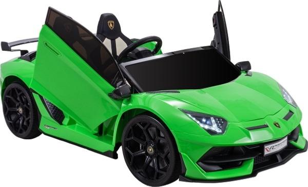 Lamborghini aventador svj verte pour enfant - voiture électrique 2