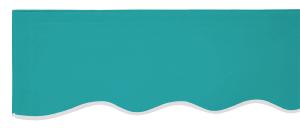 Toile rechange store banne 450 x 300 cm, bleu turquoise