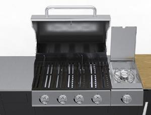 BARBECUE GAZ  INOX / MEUBLE CUISINE EXTERIEUR