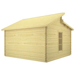ABRI de jardin, bois massif 44 mm, surface 17 m² avec ou sans plancher, modèle ELION